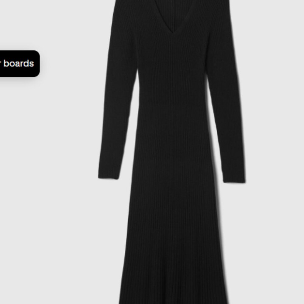 GAP Rib Sweater V-Neck Maxi Dress - Picture 3 of 3